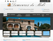 Tablet Screenshot of ddm-immobilier.com